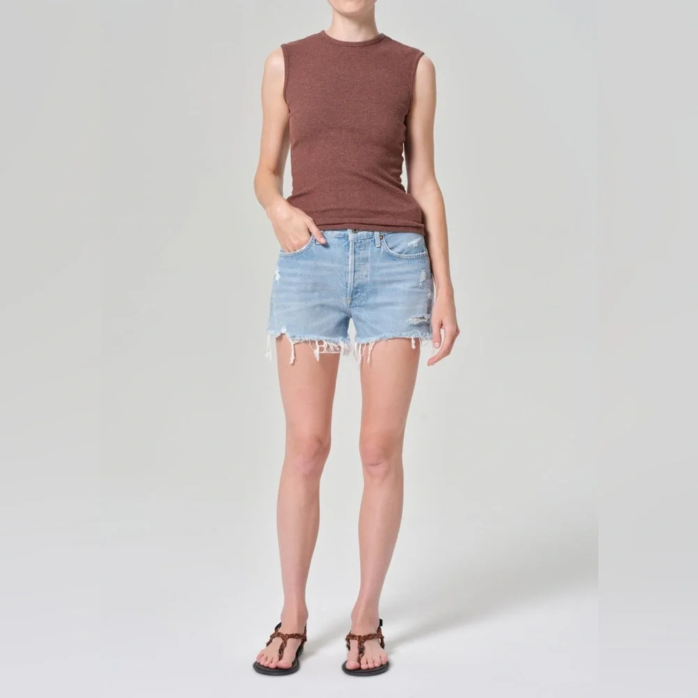 Agolde Parker Vintage Cut Off Short in Swapmeet